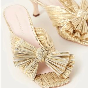 Loeffler Randall Eugenia Bow Mule Dune Kitten Heel